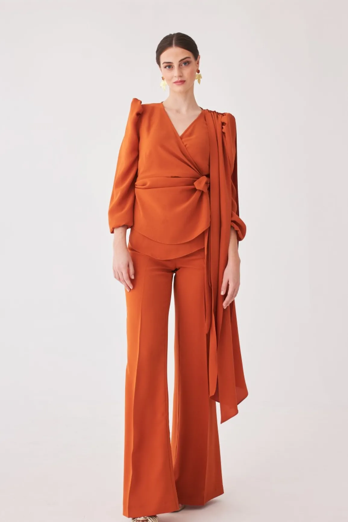 Clearance BLUSA LAURAMBNARANJA MARIA BARAZA X COOSY|Tops