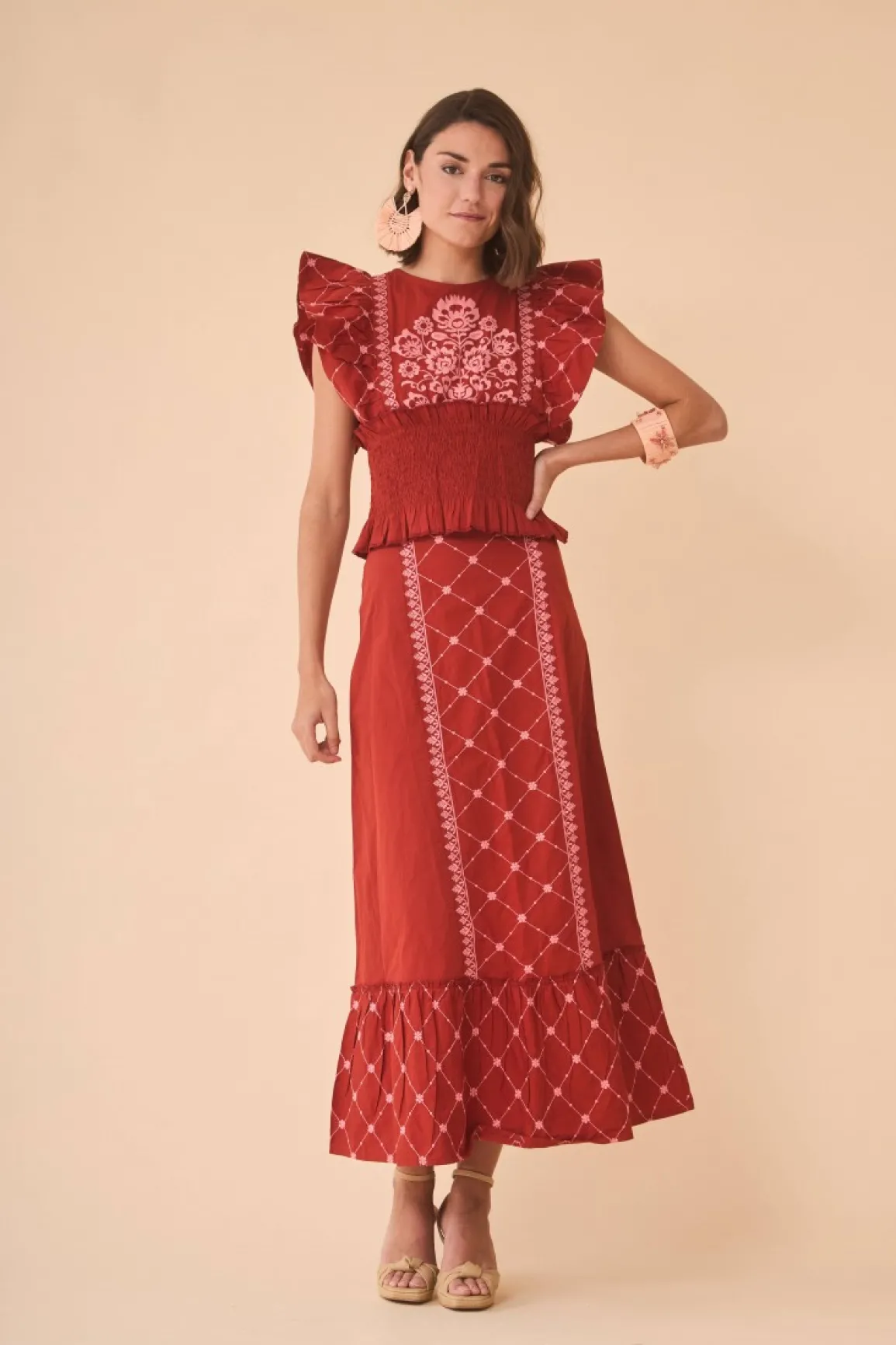 Online CONJUNTO CONJUNTO BLANCAGRANATE Total look
