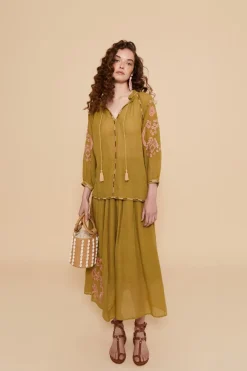 Hot FALDA CHAIN VERDE Skirts