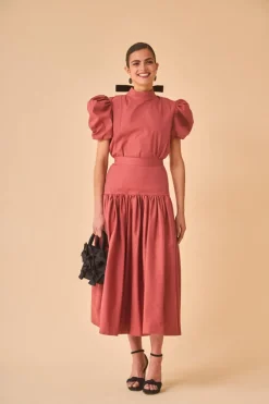 Fashion FALDA FLORITATERRACOTA Total look|Skirts