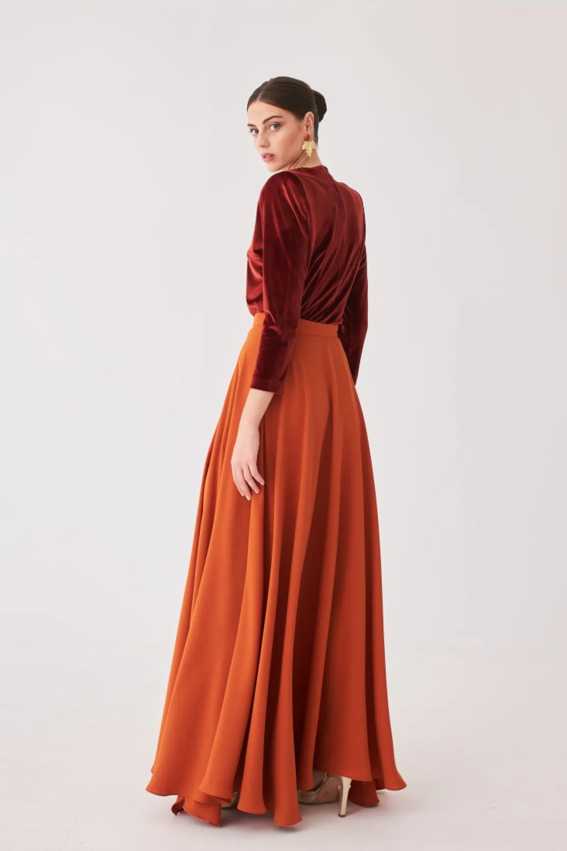 Discount FALDA LAURAMBNARANJA MARIA BARAZA X COOSY|Skirts