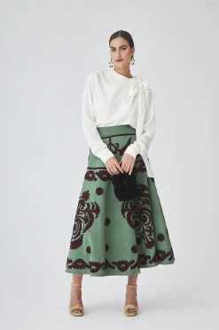 Fashion FALDA NARANJOVERDE Skirts