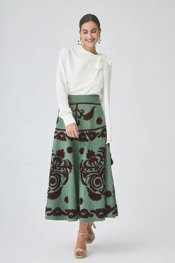 Fashion FALDA NARANJOVERDE Skirts