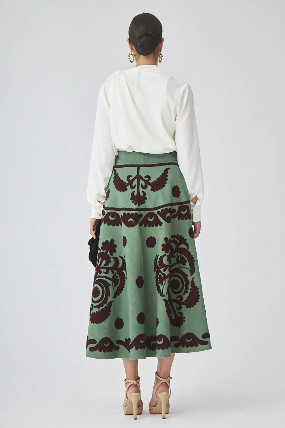 Fashion FALDA NARANJOVERDE Skirts