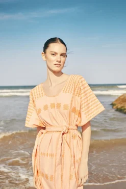 Outlet KAFTAN FRIDITA SALMON Dresses