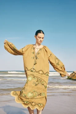 Fashion KAFTAN RIZO VERDE Dresses