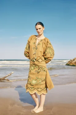 Fashion KAFTAN RIZO VERDE Dresses