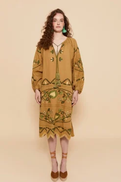 Fashion KAFTAN RIZO VERDE Dresses