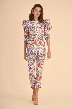 Outlet PANTALON ALMENDRAESTAMPADO Total look|Pants