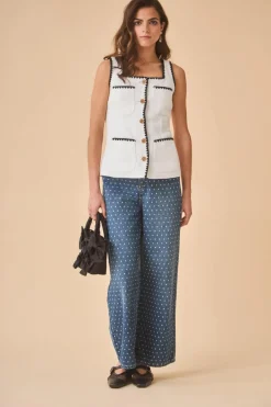 Hot PANTALON ELSA DENIM NEGRO Pants