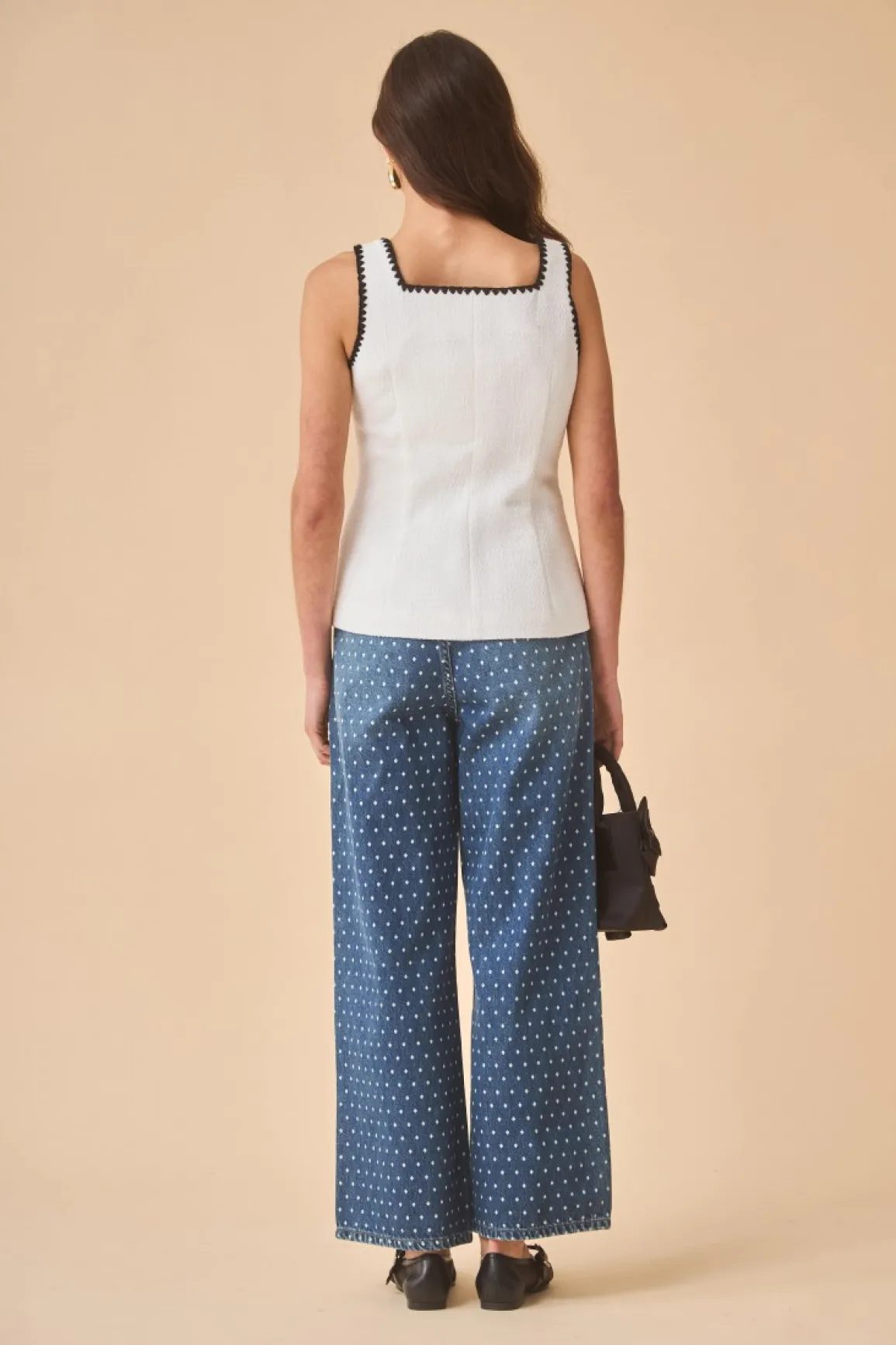 Hot PANTALON ELSA DENIM NEGRO Pants