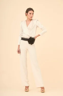 Outlet PANTALON FERNANDOCRUDO/NEGRO Pants|Total look