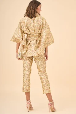 Online PANTALON MARIETTADORADO Total look