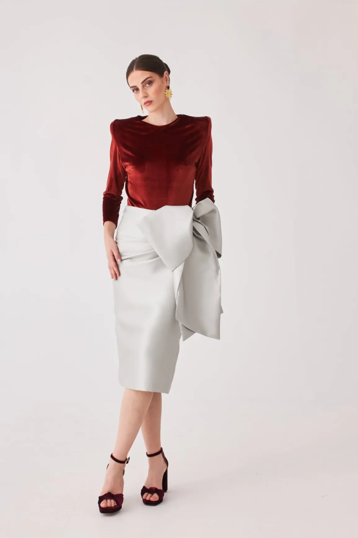 Sale VESTIDO ADRIANAMBPLATA MARIA BARAZA X COOSY|Skirts