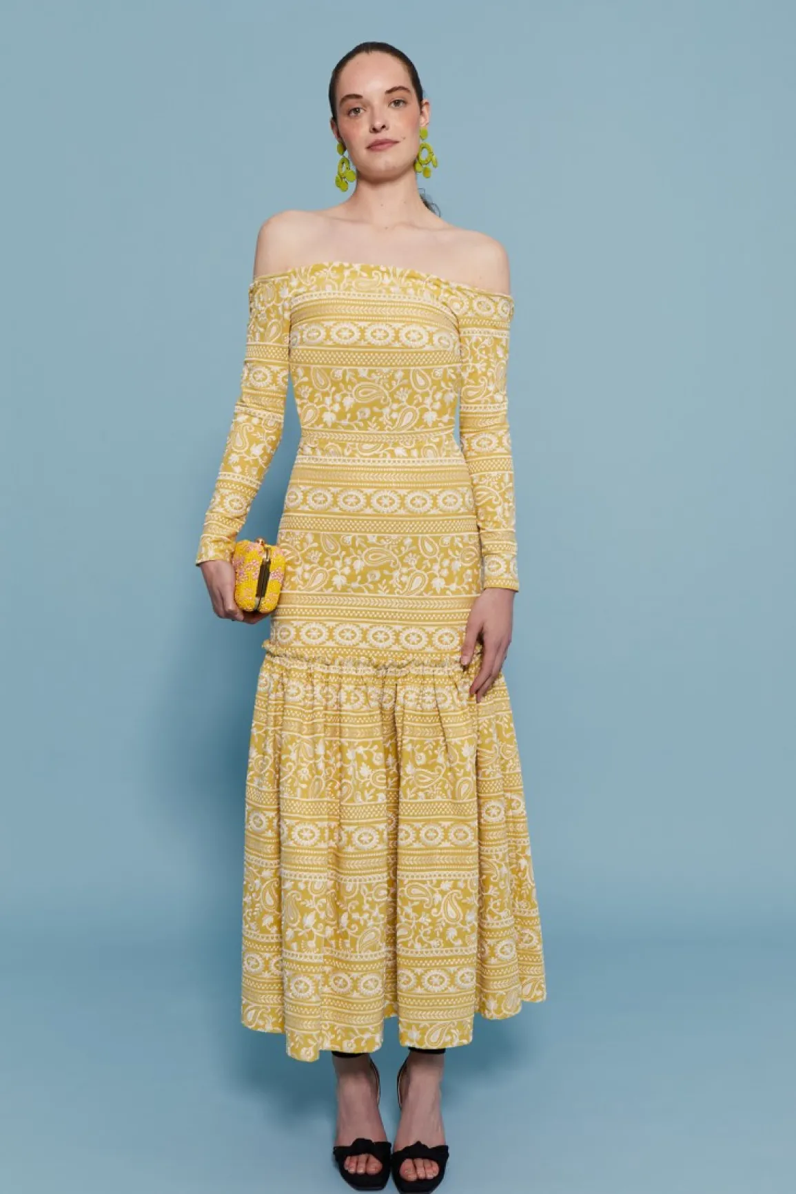 Sale VESTIDO AFRICAAMARILLO Midi dresses