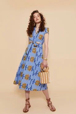 Sale VESTIDO ALBAAZUL FLORES Midi dresses