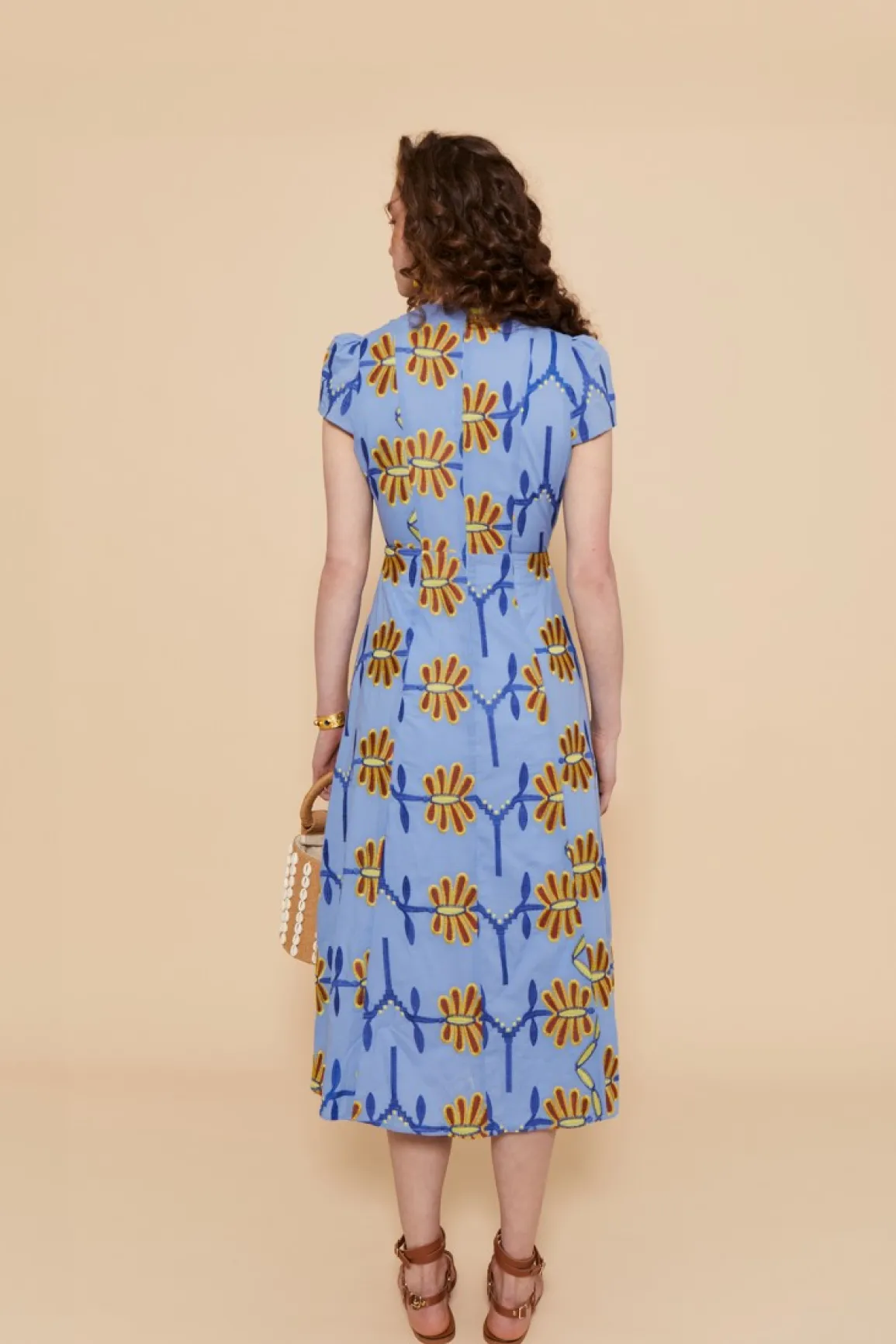 Sale VESTIDO ALBAAZUL FLORES Midi dresses