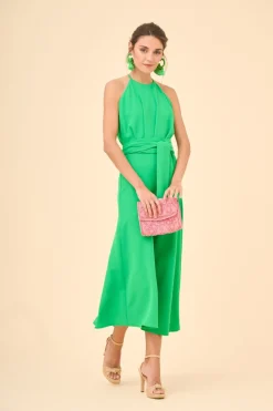 Hot VESTIDO BONNYESTAMPADO VERDE Midi dresses
