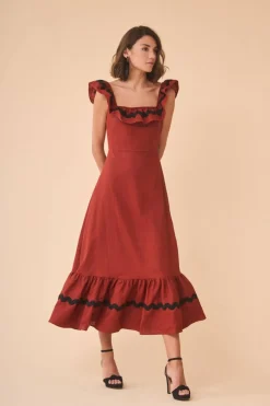 Fashion VESTIDO CARLOTTASCALDERO Midi dresses