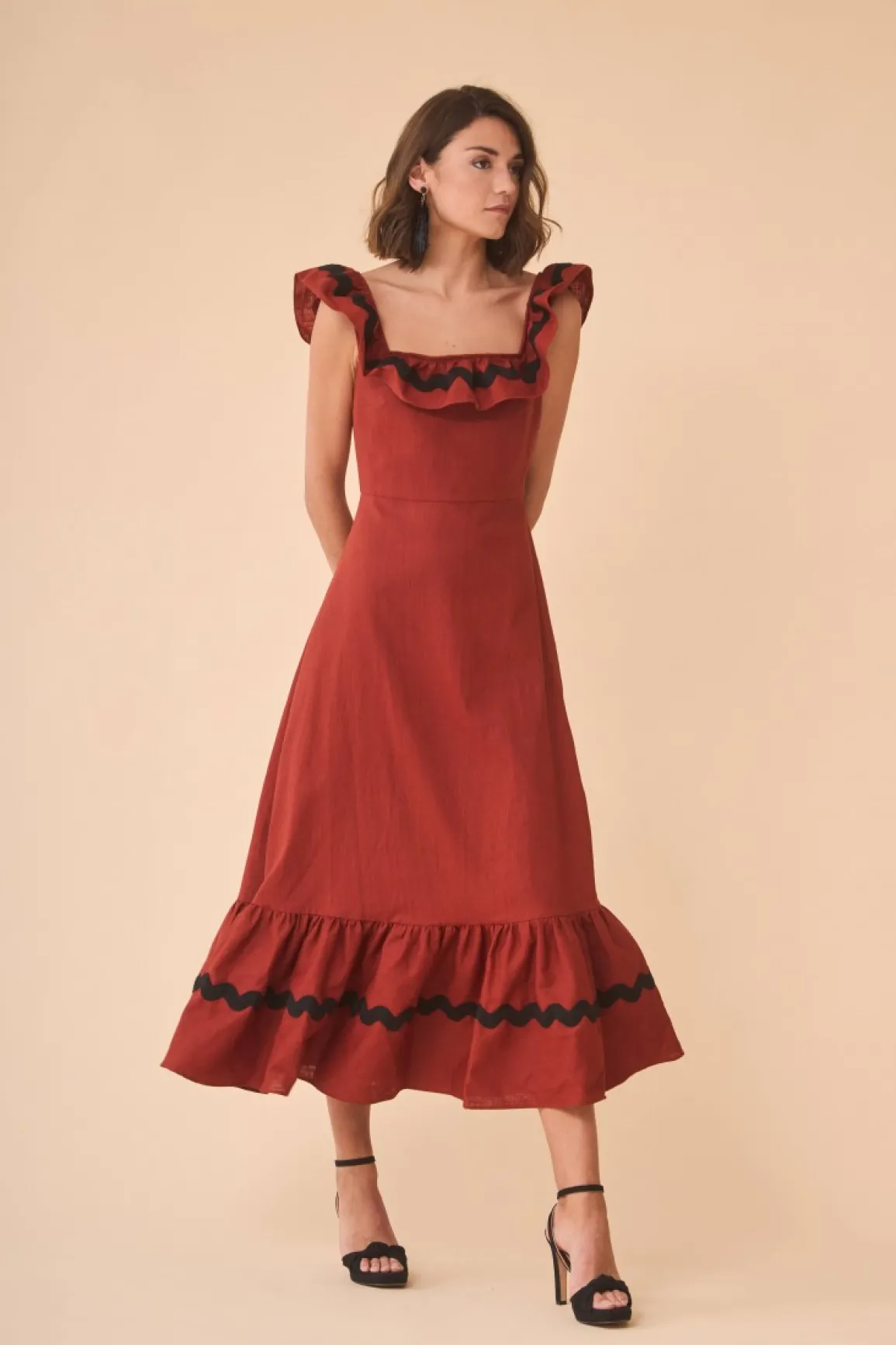 Fashion VESTIDO CARLOTTASCALDERO Midi dresses