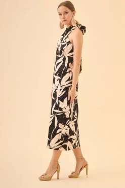 Discount VESTIDO CATRINBEIGE/NEGRO Midi dresses
