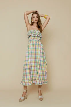Fashion VESTIDO CHECKMULTICOLOR Dresses