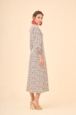 Hot VESTIDO CLEVAESTAMPADO Midi dresses