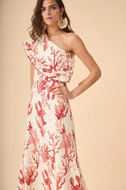 New VESTIDO Corailestampado Midi dresses