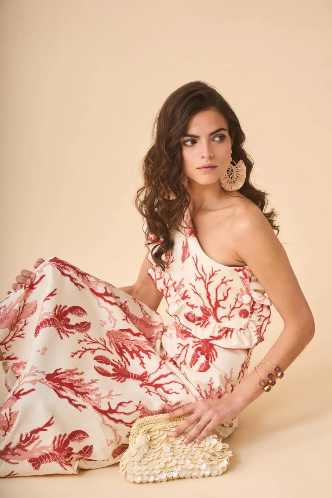 New VESTIDO Corailestampado Midi dresses