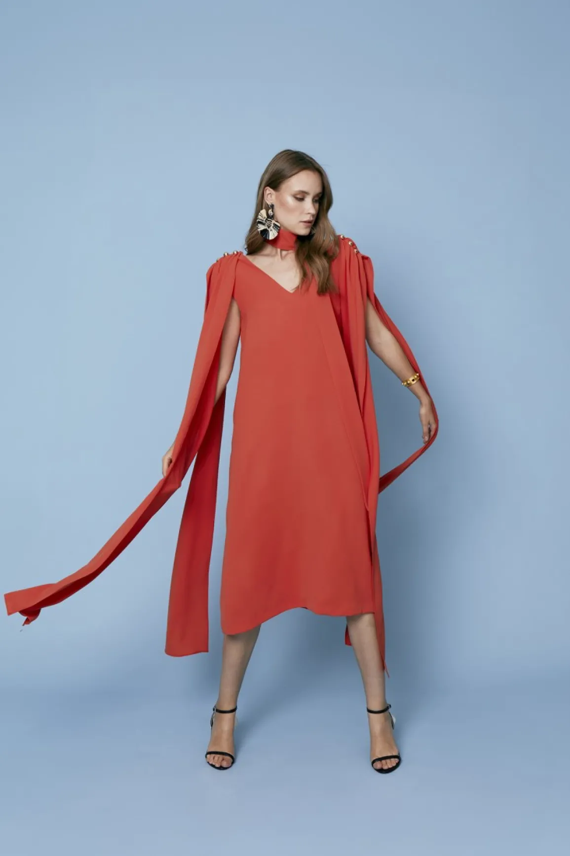 Online VESTIDO COSMINACORAL Midi dresses