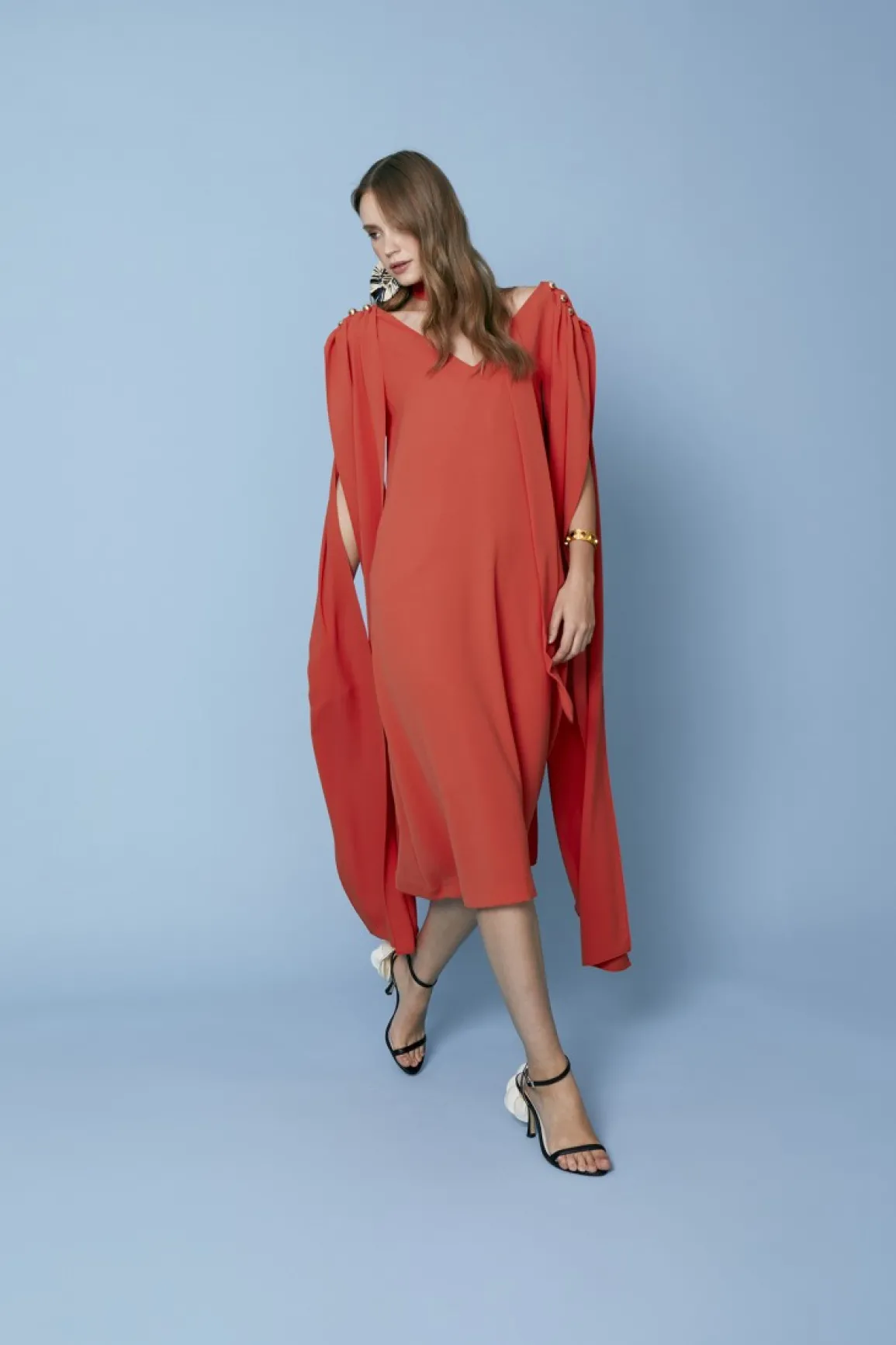 Online VESTIDO COSMINACORAL Midi dresses