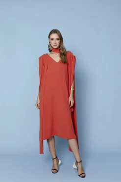 Online VESTIDO COSMINACORAL Midi dresses