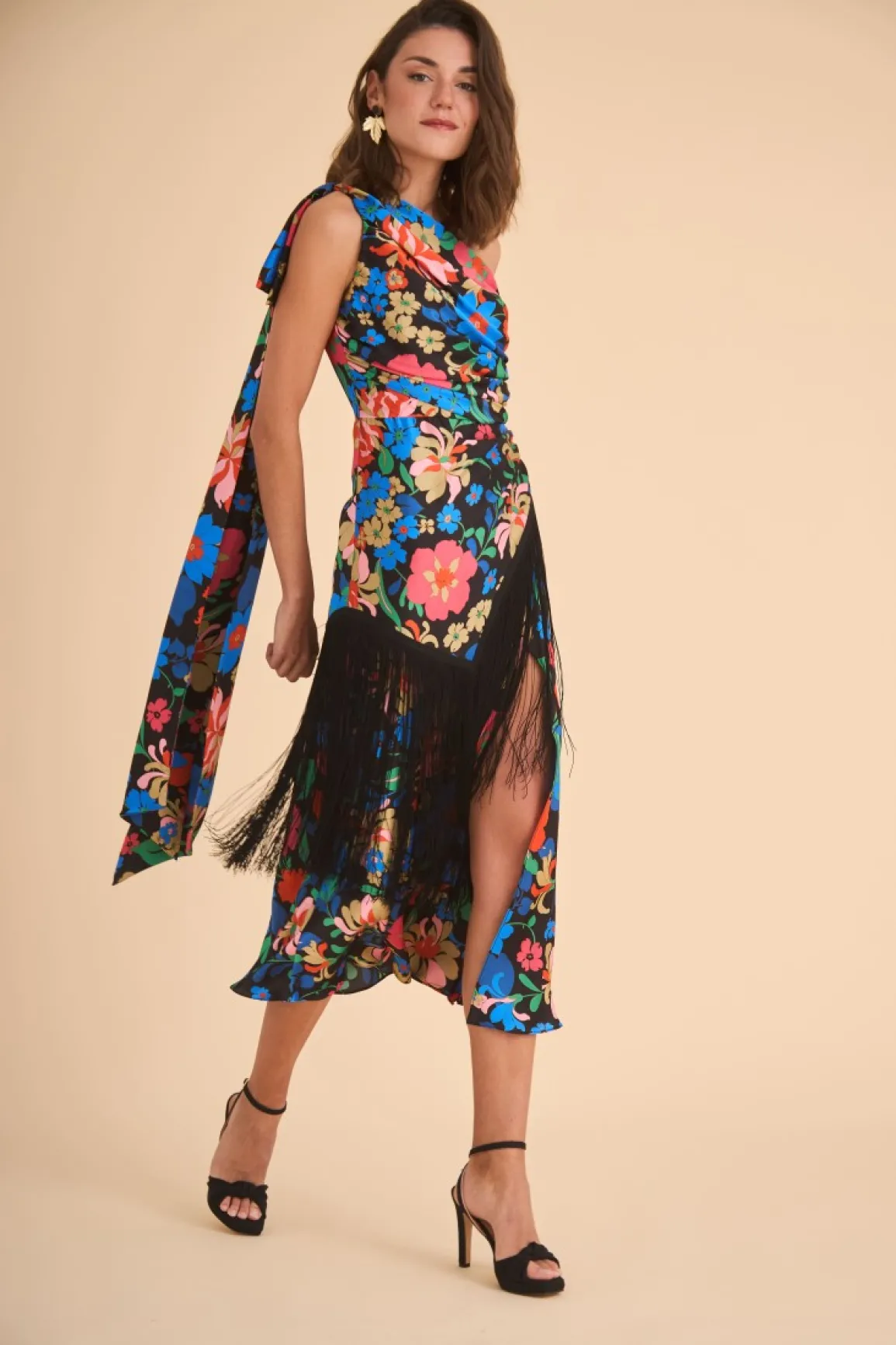 Fashion VESTIDO DONOSAESTAMPADO Midi dresses