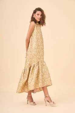 Sale VESTIDO DORÉESTAMPADO Long dresses