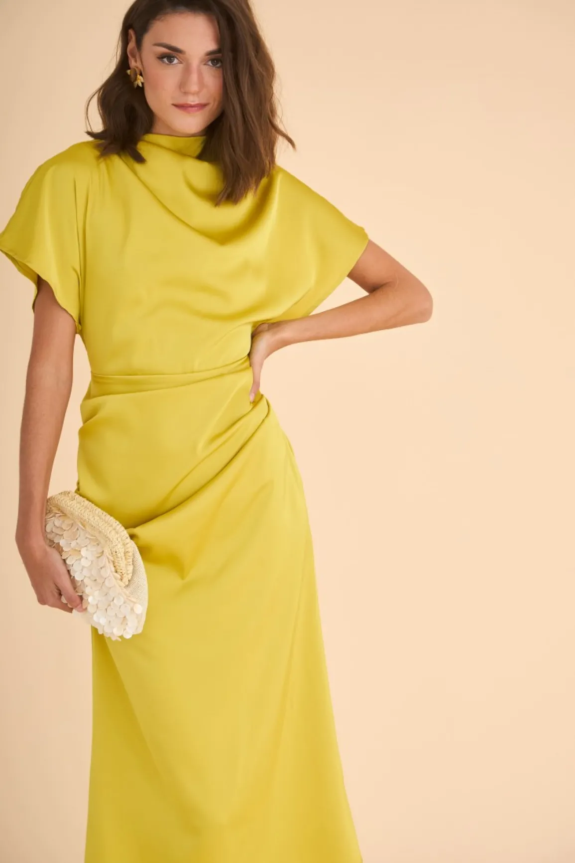 Clearance VESTIDO ELBAMOSTAZA Midi dresses