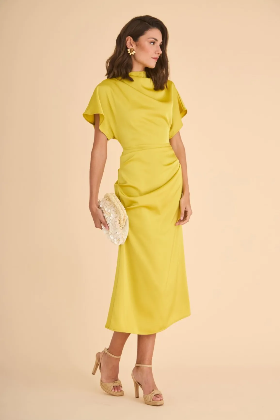Clearance VESTIDO ELBAMOSTAZA Midi dresses