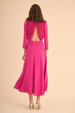 Online VESTIDO FIOREMBFUCSIA MARIA BARAZA X COOSY|Midi dresses