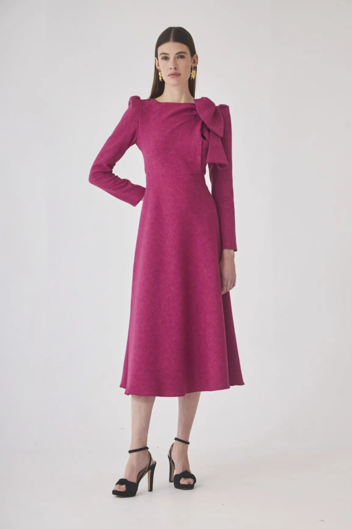 Discount VESTIDO GABRIELESFUCSIA Midi dresses