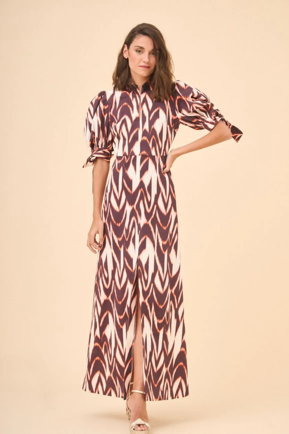 Online VESTIDO HERVASNARANJA/BEIGE Midi dresses