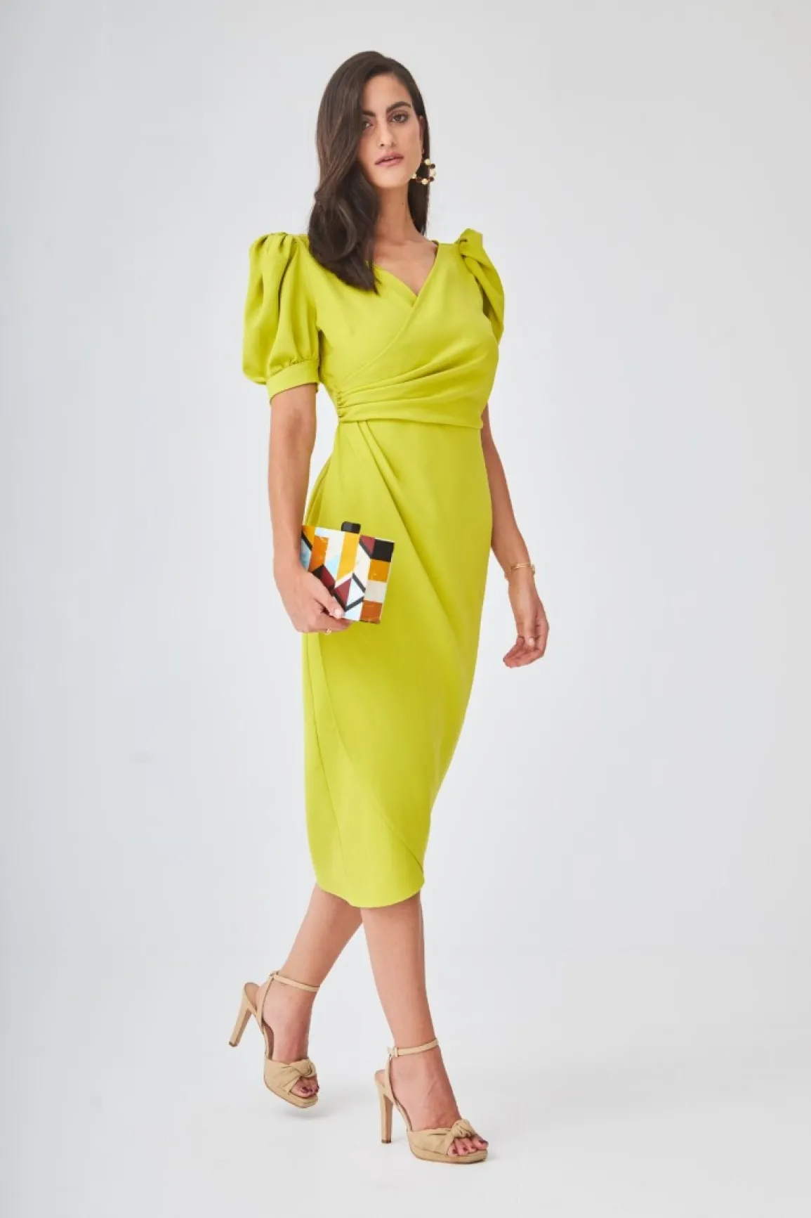 Online VESTIDO LARGO JUANITAOLIVA Midi dresses