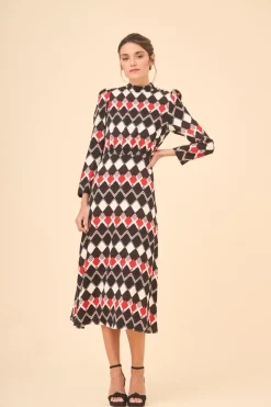 Outlet VESTIDO MATTIAMULTICOLOR Midi dresses