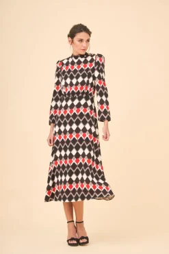 Outlet VESTIDO MATTIAMULTICOLOR Midi dresses