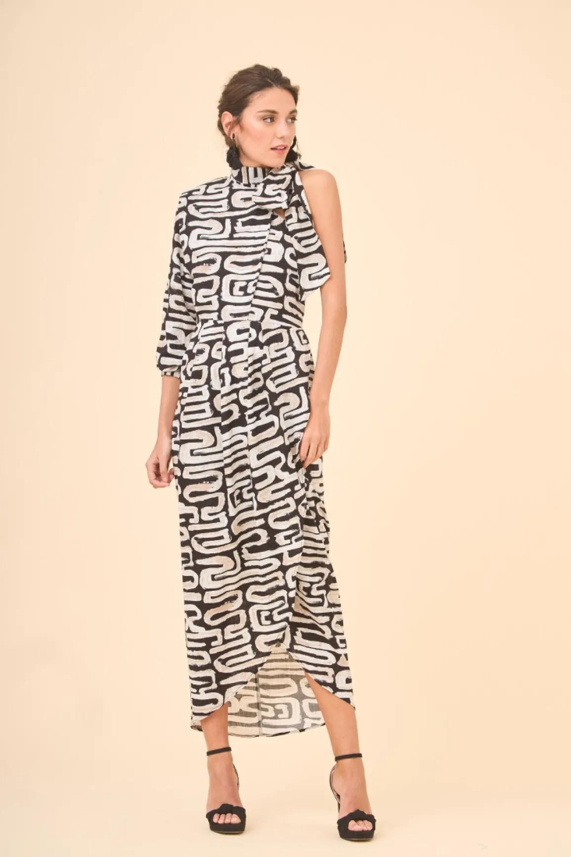 Clearance VESTIDO MINAMNEGRO Midi dresses