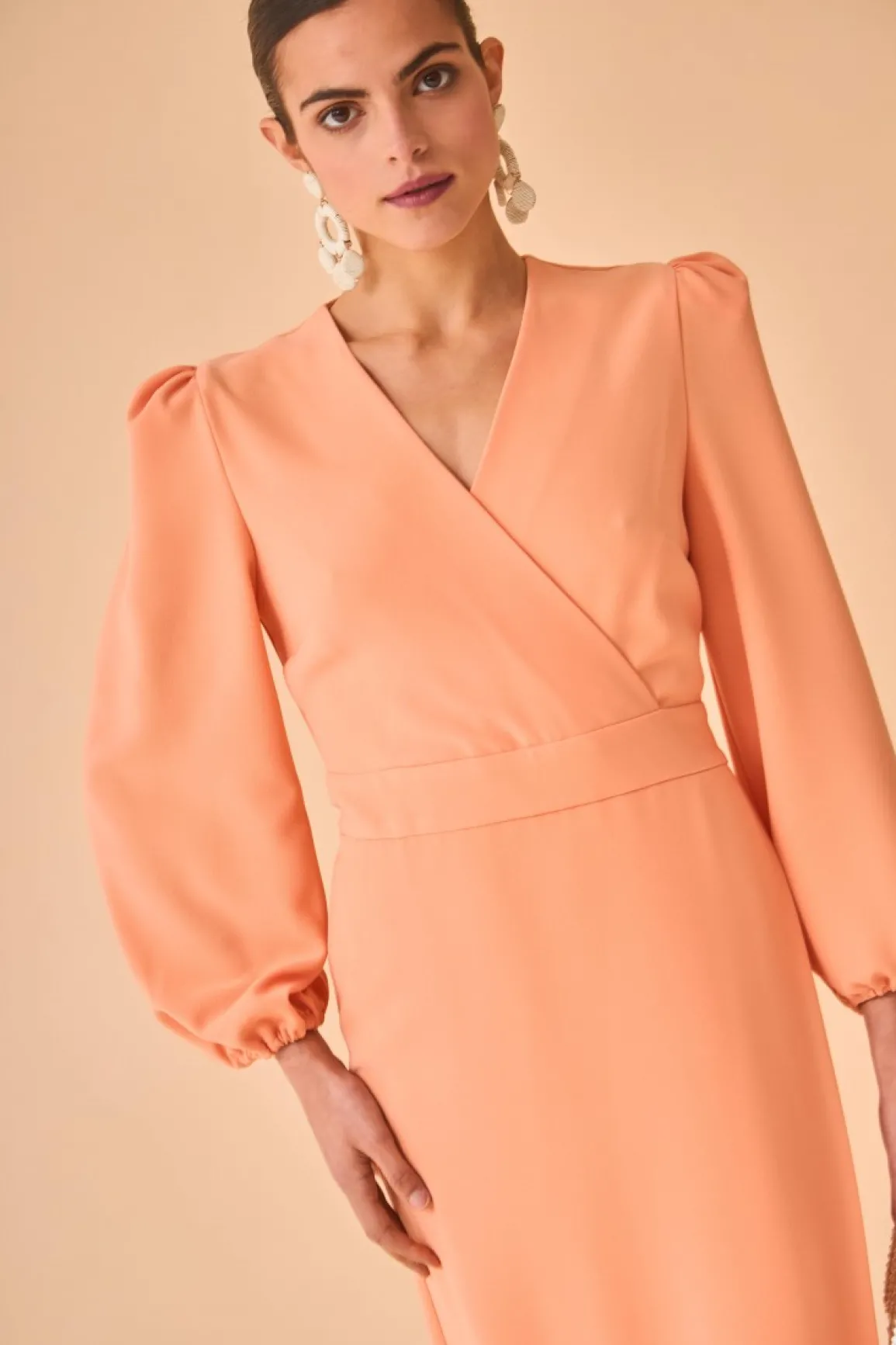 Sale VESTIDO MONSERRATSALMON Midi dresses