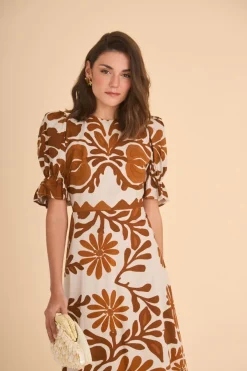 Sale VESTIDO PALOMAEST. MARRON Midi dresses