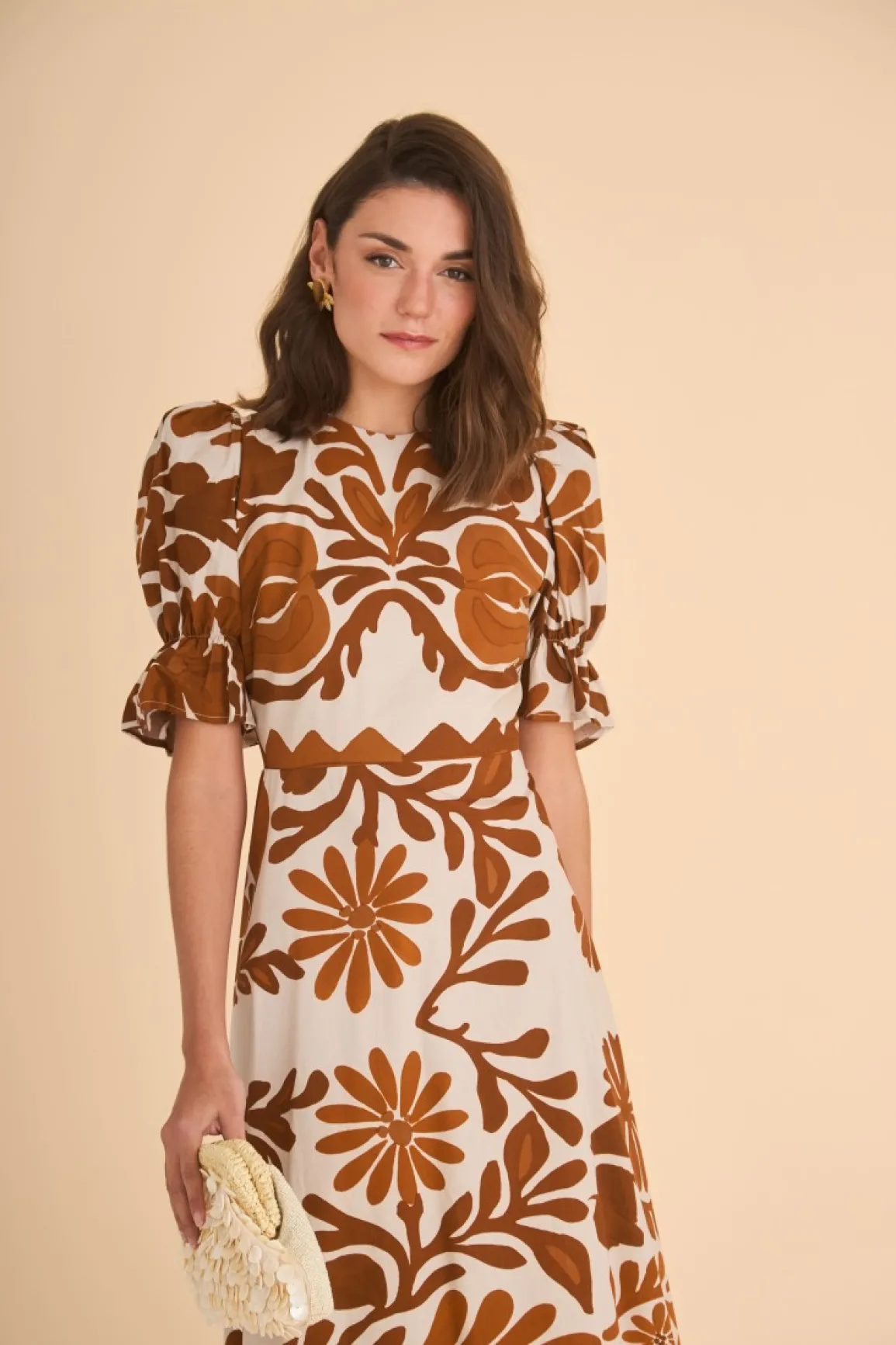Sale VESTIDO PALOMAEST. MARRON Midi dresses