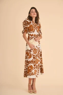 Sale VESTIDO PALOMAEST. MARRON Midi dresses