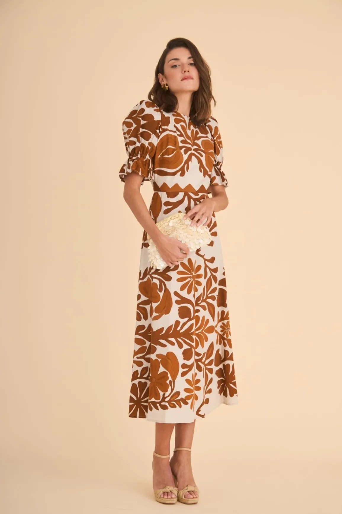 Sale VESTIDO PALOMAEST. MARRON Midi dresses