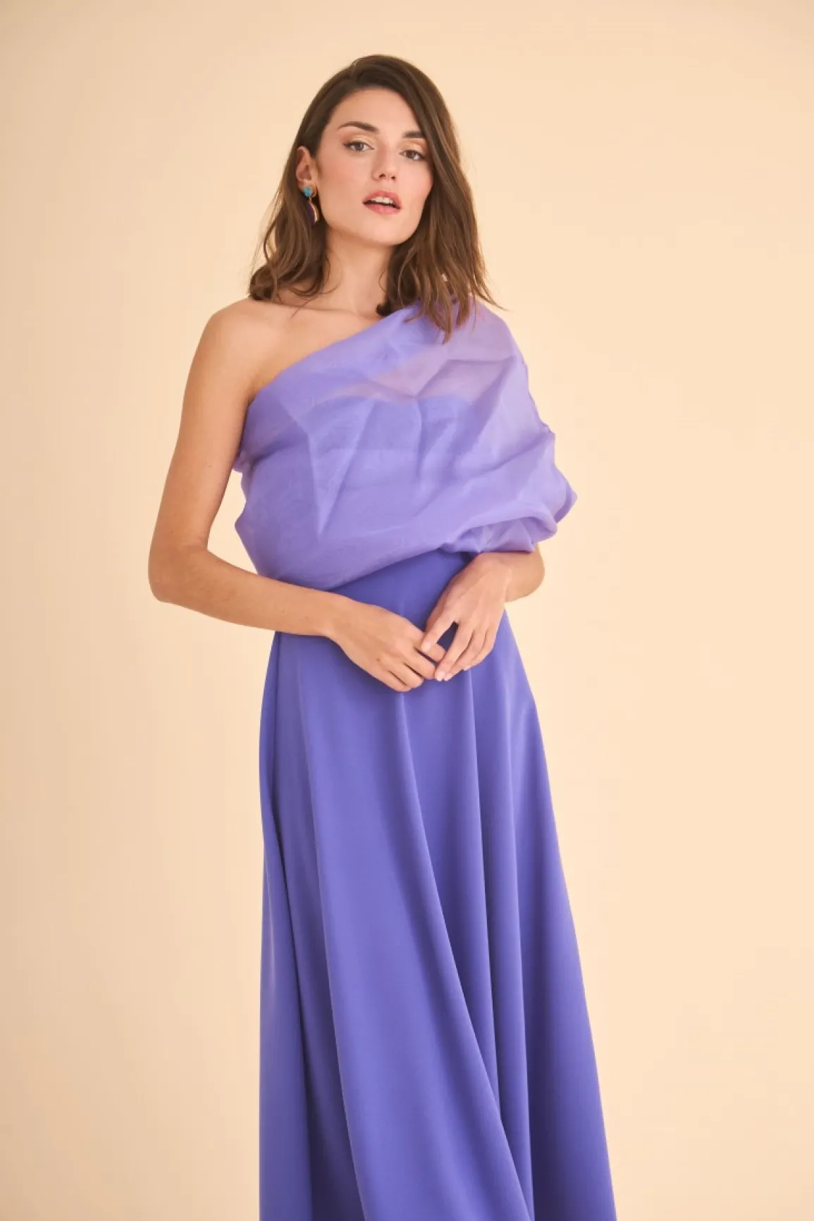Hot VESTIDO RAQUELMBMORADO MARIA BARAZA X COOSY|Midi dresses