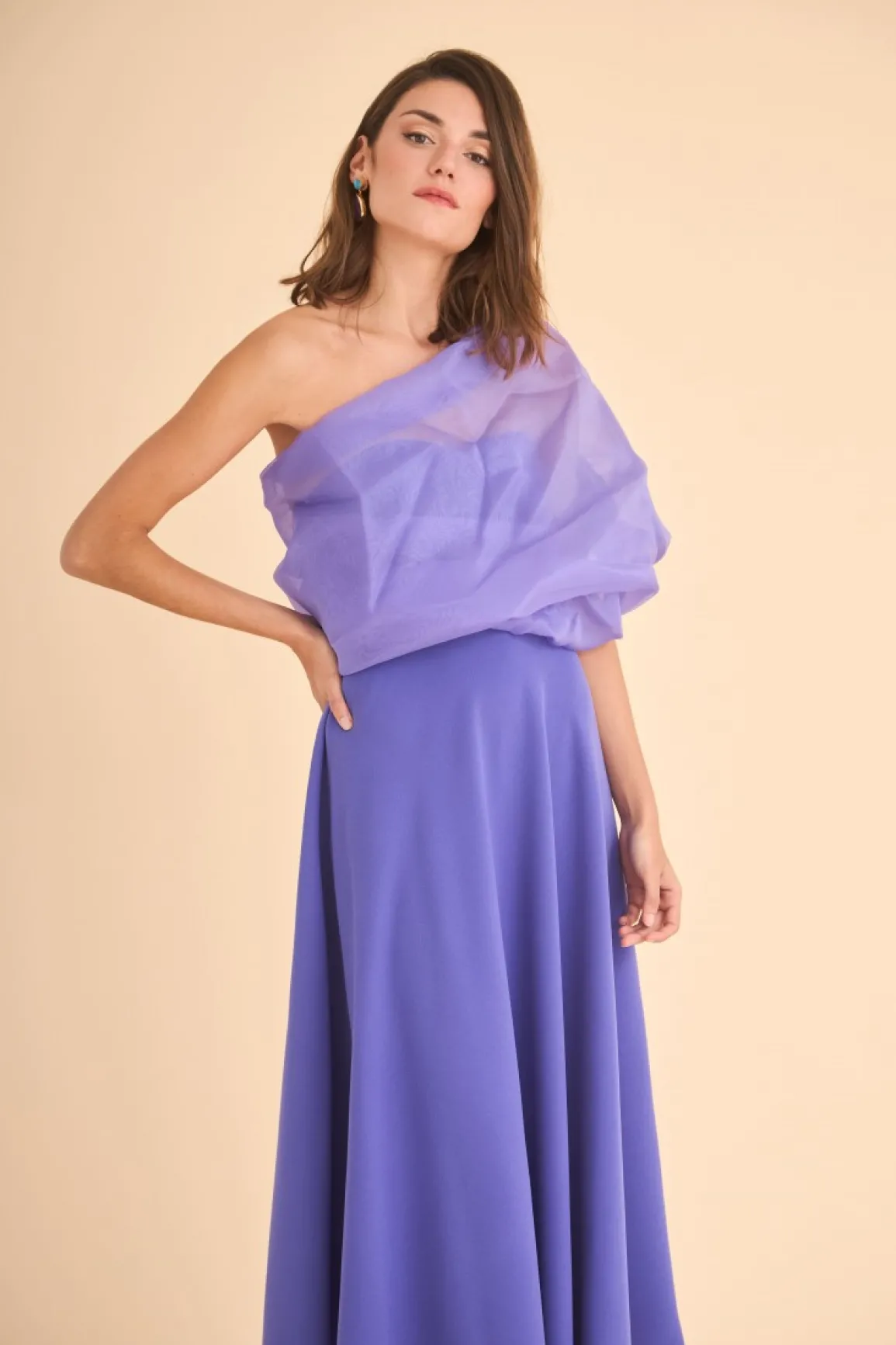 Hot VESTIDO RAQUELMBMORADO MARIA BARAZA X COOSY|Midi dresses